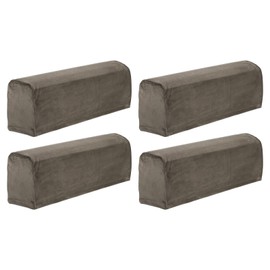 uxcell 4 Pcs Sofa Armrest Covers Stretch Couch Armrest Cover for Chairs Sofas Couch Arm, Scratch-Resistant Sofa Arm Cover, Khaki
