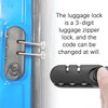 LT Easiyl 4PCS Luggage Password Lock 3 Digits Password Code