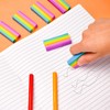 MFUOE 24 Pieces Rainbow Plastic Rubber Eraser Pencil Eraser for