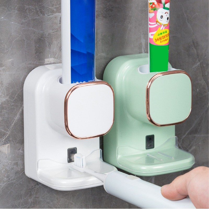 Automatic Toothpaste Dispenser Wall Mount USB Powered Easy Install Electric