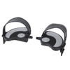 2PCS Exercise Bike Pedals with Straps PP PVC Stainless Steel