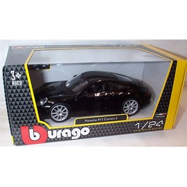 burago black P0RSCHE 911 carrera S car 1:24 scale diecast model