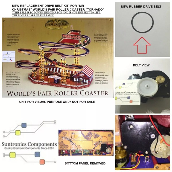 Mr. Christmas Tornado Or Cyclone roller Coaster. DRIVE BELT (