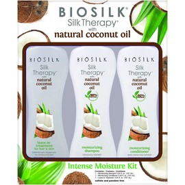 BioSilk Silk Therapy - Hidratación intensa con aceite de coco natural, leave‑in 5.2 oz (23.28 fl oz)