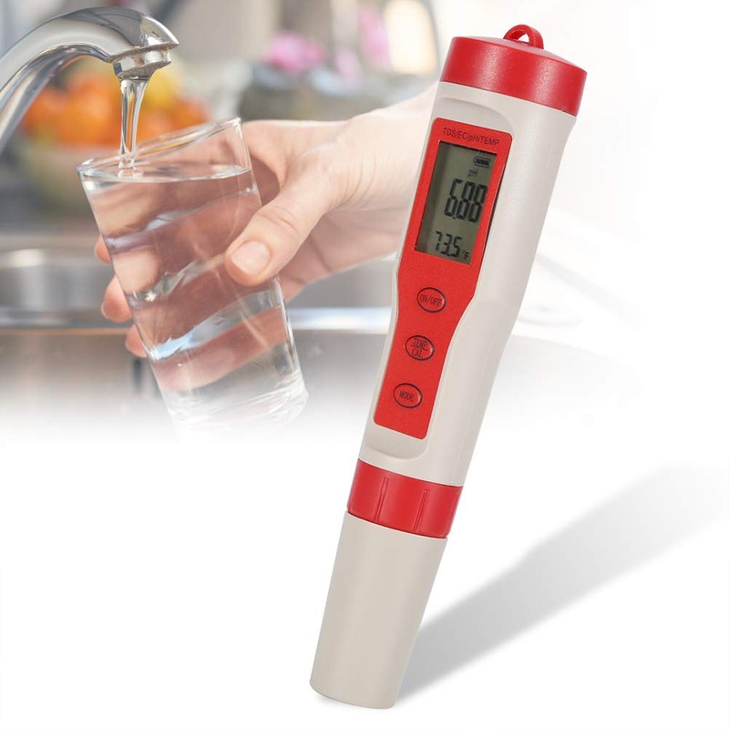 Water Quality Tester, 4 in 1 Function Digital Water Quality