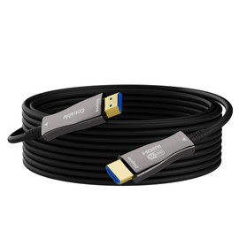 Cable HDMI 4K de 250 pies, cable HDMI de fibra óptica de alta velocidad, unidireccional de 18 Gbps, Ultra HD, compatible con 4K@60Hz, 4:4:4 RGB, HDCP 2.2, 3D ARC, HDR10, Dolby Vision, carcasa de