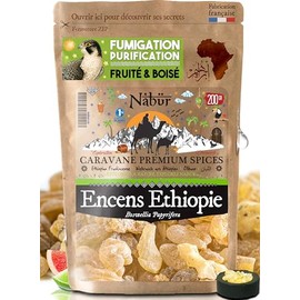 Nabür Ethiopia Incense, Boswellia Papyrifera - 200g Gold AAA+, Purification, Meditation, Cognitive Health
