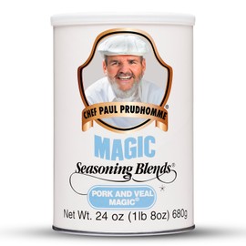 Chef Paul Magic Seasoning Blends Pork & Veal Magic | Bold & Smoky Seasoning | Perfect for BBQ, Grilling, & Roasting | All Purpose Seasoning Blend for Pork, Veal & Lamb | 24 oz (Pack Of 1)
