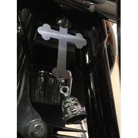 Cross Bell Hanger/Mount for Motorcycle Bolt & Ring Included fits all motorcycles Road King Street Glide Harley Davidson