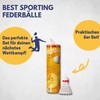 Best Sporting Nylon Shuttlecock Set, 6 Nylon Shuttlecocks, Badminton Set