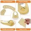 ZHIYUEYEYP 3 Pieces Baby Silicone Bibs, Soft Silicone Feeding Bibs,