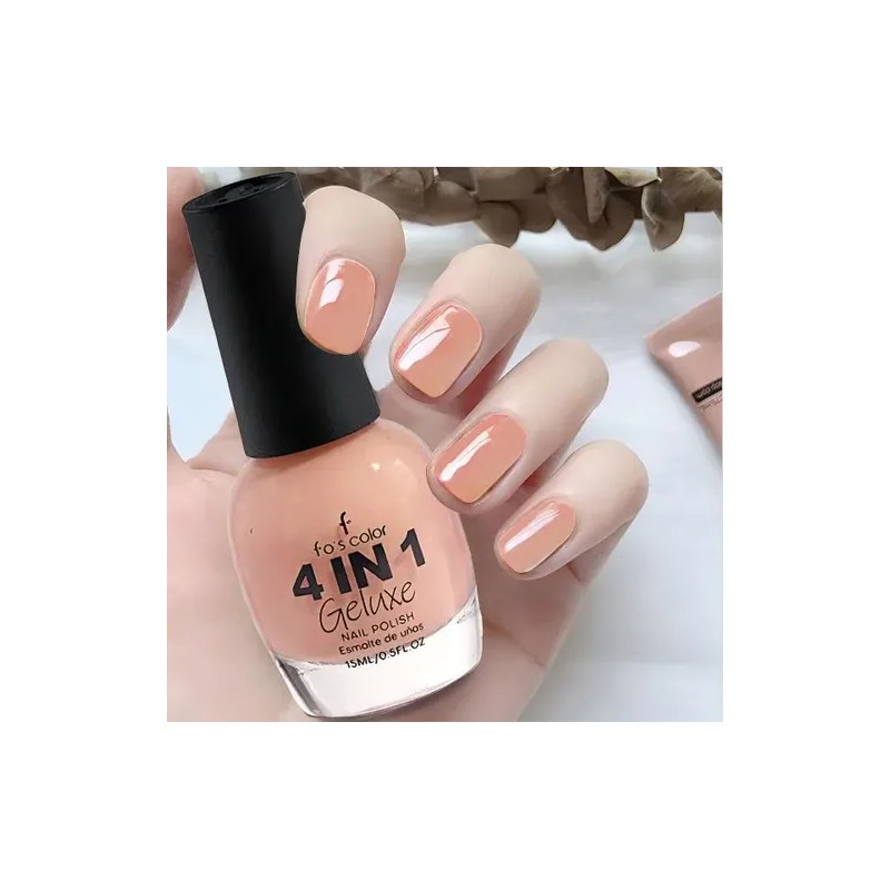4 En 1 Esmalte De Uñas Geluxe 15ml, Acabado Profesional