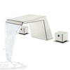 LIWEIKE Roman Tub Faucet, Brushed Nickel Bathtub Faucet Set with