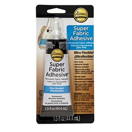 Aleene's Super Fabric Adhesive, Platinum Bond, Super-Strong, Ultra Flexible, Permanent, UV and Waterproof, 1 Pack, 1.5 fl oz - Clear