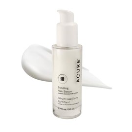 Acure Serum Bonding Hair - Aceite para cabello dañado y encrespado, tratamiento de daños, puntas abiertas, uso en cerraduras secas, rizadas y rectas  