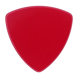 Exotic Plectrums Celluloid Red Guitar Or Bass Pick - 0.71 mm Medium Gauge - 346 Rounded Triangle Shape - 100 Pack, Celluloid-Red-Pick-.71mm-346-100-Pack