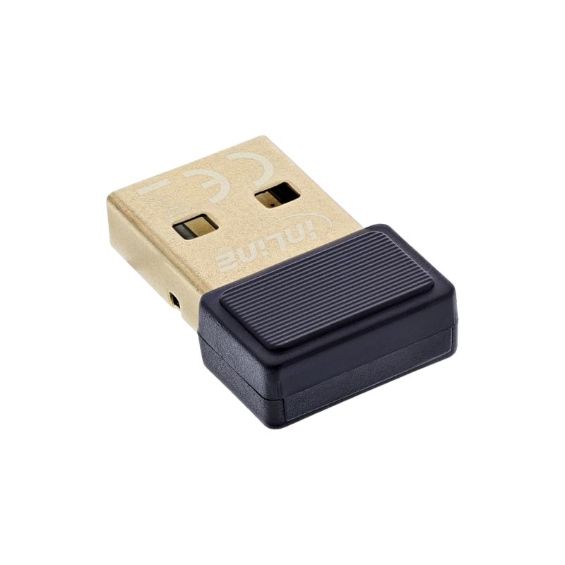 InLine Bluetooth 5.3 USB Adapter, Driverless Plug and Play, Up