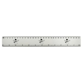 'Happy Snowman' 30cm (12 Inch) White Plastic Ruler (RL00089576)
