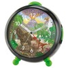 Atrium Children's Alarm Clock Boys T-Rex Time Dinosaur Black Green