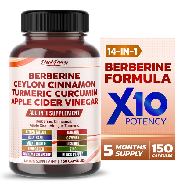 Berberine Cinnamon Apple Cider Vinegar Turmeric - Overall Wellness Support