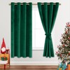 JIUZHEN Green Velvet Curtains for Bedroom - Super Soft Room