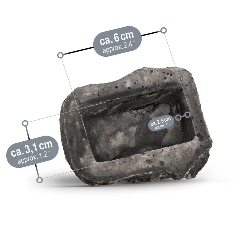 com-four® Key Stone, Stone with Secret Compartment, Key Hiding Place