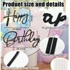 MUNILAIL Black Happy Birthday Sign for Backdrop