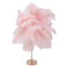 Decorative Table Lamp 30PCS Feathers USB Rechargeable Light Touch Control