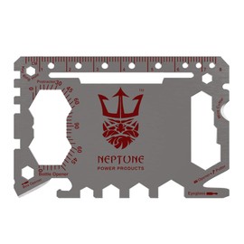 Neptune 46-in-1 Card Multi Tool - Survival Credit Card Multi-Function Tool Fits Perfectly in Wallet - Includes 6 Tool Cards