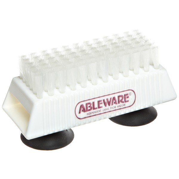 SP Ableware One-Handed Nail Brush with Suction Cup Base (753490211)