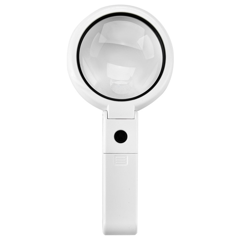 5/11X Magnifying Glass with 8 LED Light Hnadheld Desktop Multifunctional