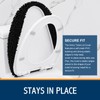Smiry Soft Chenille Bathroom Toilet Lid Cover, Machine Washable Covers,