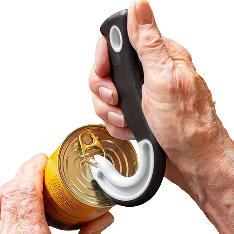 J Shape Can Opener, Ring Pull Can Opener Aid, Jar