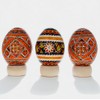 3 Wooden Egg Stands Holders Displays 0.75 Inch Diameter