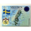 Sweden EU Series Souvenir Fridge Magnet 2.5" X 3.5"