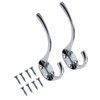 TERF® Polished Chrome Double Wall Mounted & Door Hooks Hat