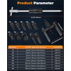 12pcs Motorcycle Blind Hole Collet Bearing Puller Set, Internal Bearing