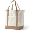 Lands' End Natural Open Top Canvas Tote Natural/rich Camel Medium