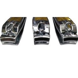 Hookcart™ Set of 3 Nail Clipper Nail Cutter for Thick and Ingrown Toenails Stainless Steel for Men's and Women (Multicolor)