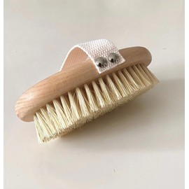 BareKind Dry Body Brush - Natural Boar Bristles & Wooden Handle for Exfoliating, Lymphatic Drainage & Smooth Skin