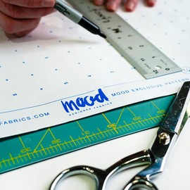 White Dotted Pattern Paper - 3 Yards Bundle for Sewing, Crafting, and Drawing by Mood Exclusive Fabric, Standard Weight 40 inch Width, Sewing Tracing Paper