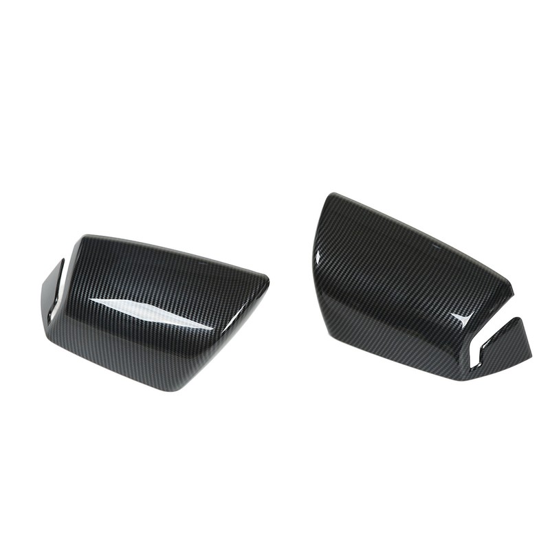 2pcs Side Mirror Cover Carbon Fiber Color Wing Mirror Cap