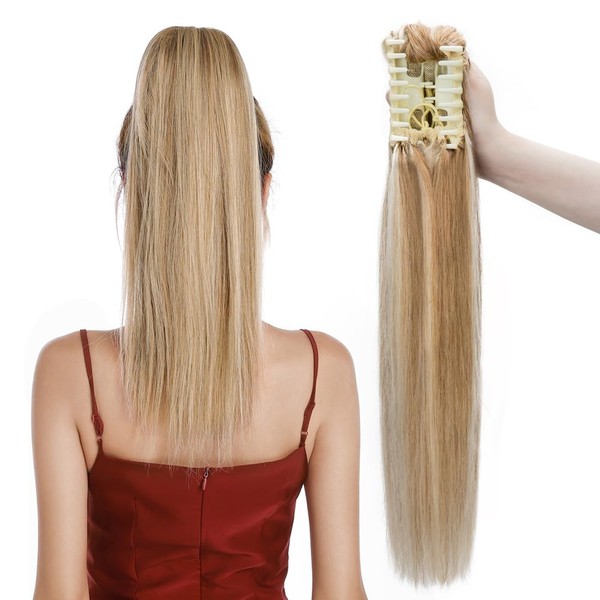 MY-LADY Ponytail Extension Human Hair Claw Clip in Ponytail Hair