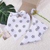 Soccer Triangle Scarf for Cat Dog Pet Soccer Print Bandana