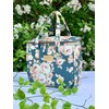 Kwang Min Floral Insulated Lunch Bag for Women,Reusable Lunch Box,Large