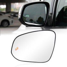 RACBOX Driver Side Mirror Glass Replacement for RAV4 2013-2024, 4runner 2014-2024, Tacoma 2016-2024, Venza 2021-2024, Convex Rear View Heated Mirror Glass with Blind Spot Detection