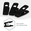 Tinfol 50pc Velvet Hangers Clips, Black Pants Hangers Clips, Strong