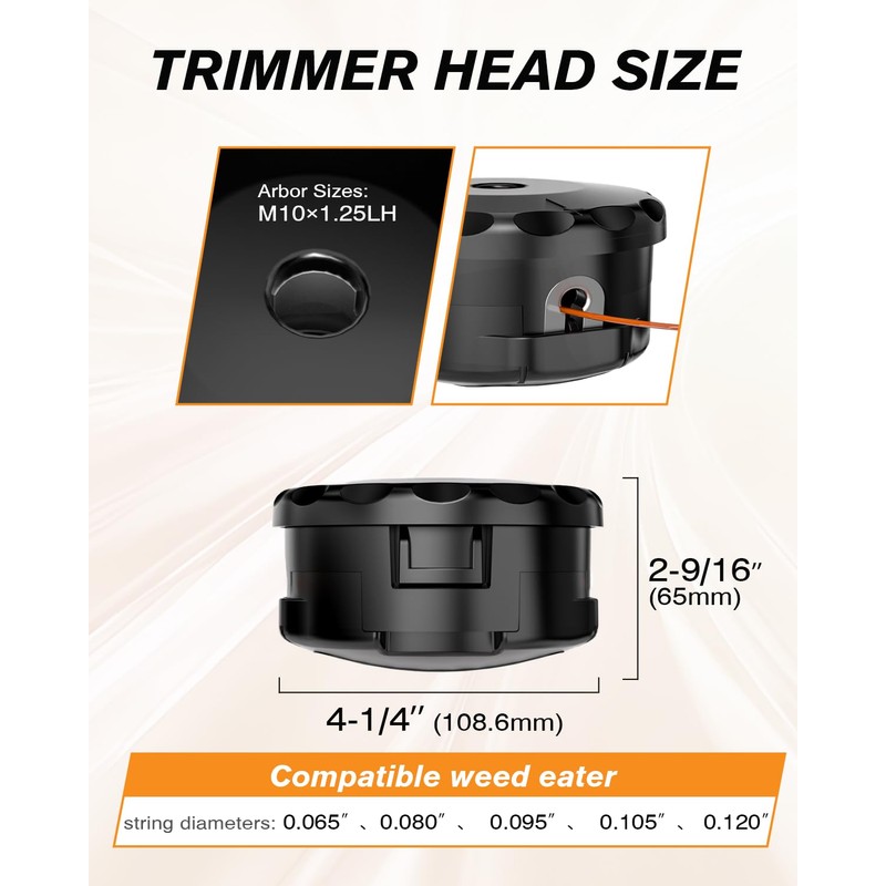 Upgraded Speed Feed 400 Trimmer Head, Compatible with Most Echo,