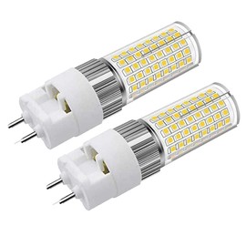 LED G12 Bulb 16W, 2-Pin Base Corn Light, 150 Watt G12 Ceramic Metal Halide Lamp Replacement for Corridor Home Office Street Warehouse Lighting, AC 85-265V,1800 Lumen, 6000K Cool White, Pack of 2