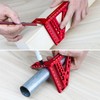 Metric Versatile Carpenter Square Scribing Ruler, 3D Multi-Angle Measuring Tool